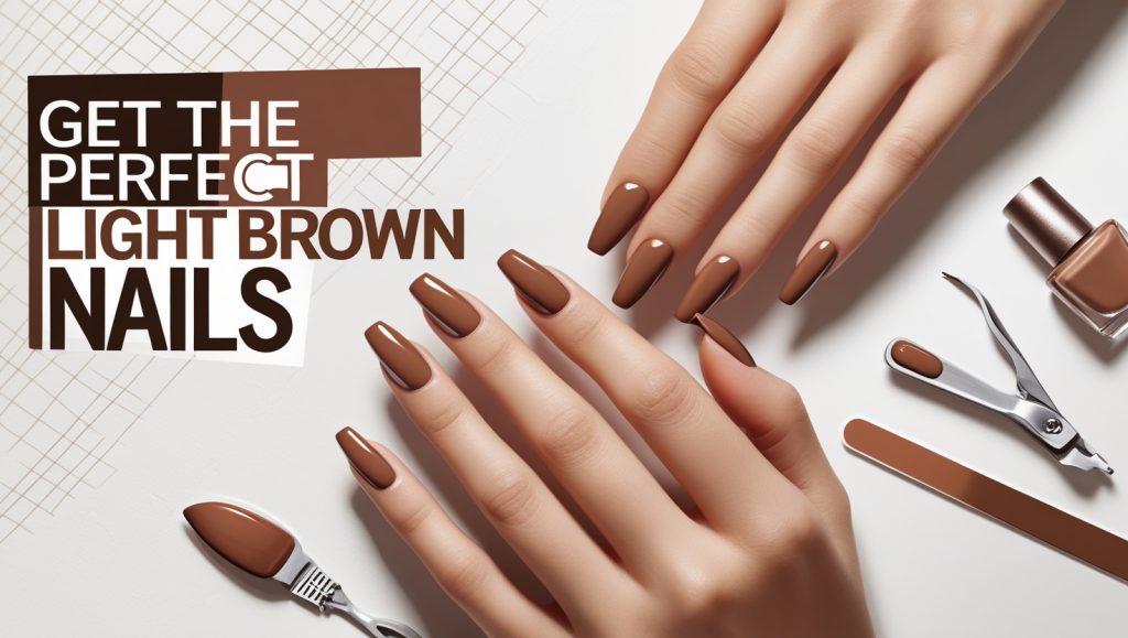 how to get the perfect light brown nails color